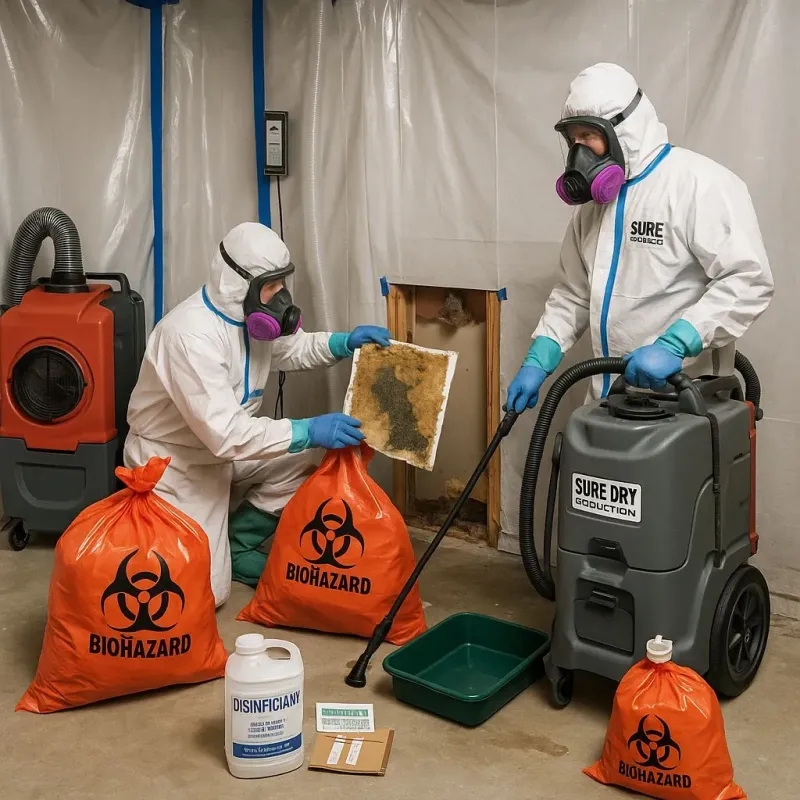 Contaminated Water Handling Protocols process in Benson County, ND